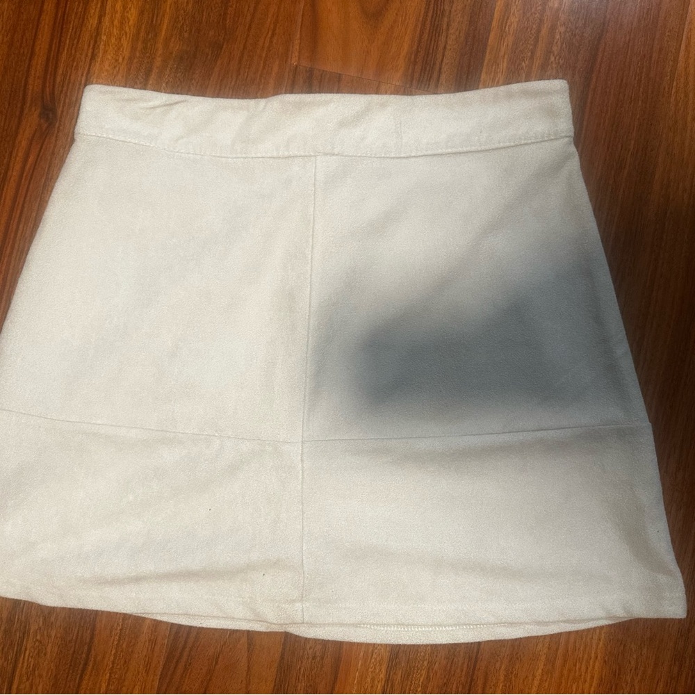 Zara Off-White Mini Skirt